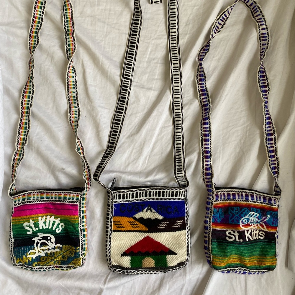 🌴tropical caribean cotton purses! 💙✨